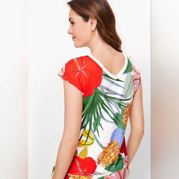 Talbots, Side Tie Sweater - Hibiscus , Size Medium - Picture 2 of 7